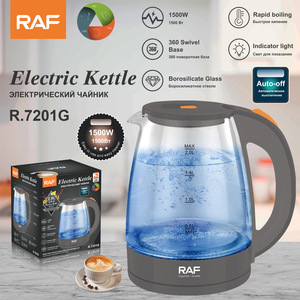<b>Kitchen</b> Application 2000W 2.0L Rapid Boiling Auto Off Indicator Light Electric Glass Tea Kettle - Product Image 6