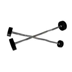 معدات صالة ألعاب رياضية مخصصة 10-50 مجموعة حديد مجعدة مستقيم من المطاط للوزن الثابت لرفع الأثقال - Product Image 5