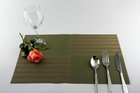 Napperons de Table personnalisés, napperons de cuisine tissés en PVC imperméables