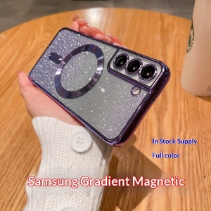 Für S26 Ultra S25+ A17CD A56 Glitzer-Galvanik Magnetische Handyhülle mit Kameraschutz - Product Image 2