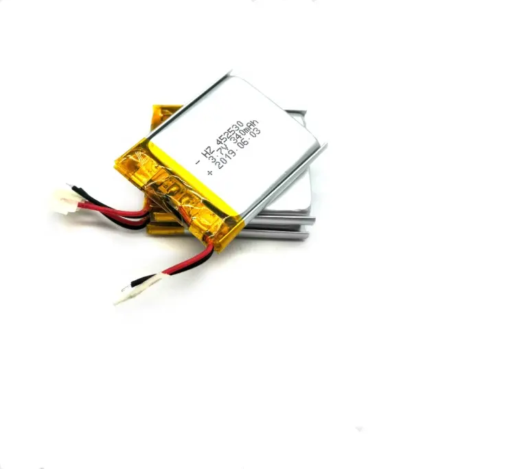 Lipoバッテリーパック452530 3.7v 340リチウムポリマー電池スピーカー充電式バッテリー