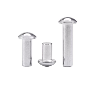 Rivets à tête ronde pleine en acier inoxydable 304 DIN660 M0.8 M1 M1.2 M1.4 M1.6 M2 M2.5 M3 M4 M5 M6, rivets auto-sertissants en alliage - Product Image 1