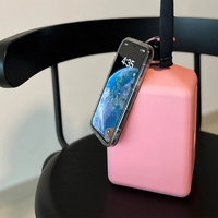 Sac porte-bouteille magnétique pour la salle de sport, bouteille d'eau de 2,7 l avec support magnétique pour téléphone, bouteille d'eau carrée de 2,7 l avec marqueur de temps