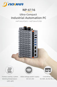 NODKA 팬리스 딘 레일 미니 PC 자동화 산업용 컴퓨터 J1900 J6412 CPU - Product Image 5