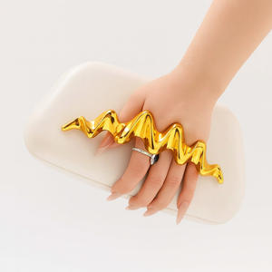 Sacs à chaîne de luxe populaires personnalisés, pochettes et sacs à main de soirée tendance avec fermetures éclair pour femmes - Product Image 4