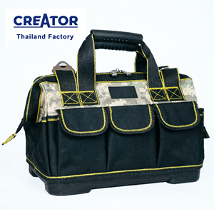 Thailand-Made 600D Oxford Canvas Garden <b>Tool</b> Bag Kit OEM/ODM Logo Water Resistant Electrician Technician Adjustable 3-Year - Product Image 1
