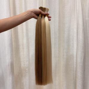 Ruyihair - Cabello Humano Ruso Eslavo Virgen sin Procesar al por Mayor, Negro y Rubio, Estilo Liso - Product Image 6