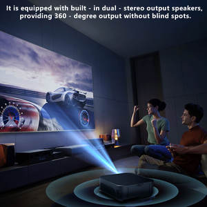 Mini Proyector de Mesa DLP Portátil Inteligente 1080P 4K Compatible con Batería Integrada Altavoces Estéreo <span class=keywords><strong>HIFI</strong></span> Windows 11 para Educación Niños - Product Image 4