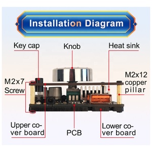 ZK-502H 50wx2 50W + 50W Hifi 2.0 Stereo BLE 5.0 kỹ thuật số Board khuếch đại công suất mô-đun TPA3116 amp amplificador - Product Image 4