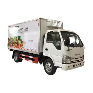 ISUZ-Furgoneta refrigerada móvil pequeña 4x2, camión de carga con congelador, 3 toneladas, a la venta