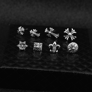 2026 Exquisite Retro Style Niche Design Cross <b>Stud</b> <b>Earrings</b> Silver Plated Unisex's Alloy <b>Earrings</b> Fashion Jewelry Wholesale - Product Image 4