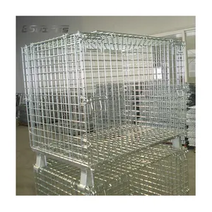 Bester Preis faltbar Metall Großaufbewahrung faltbar Stahlpalette-Schachtel stapeln Drahtpalette für Warenlager Made in Vietnam