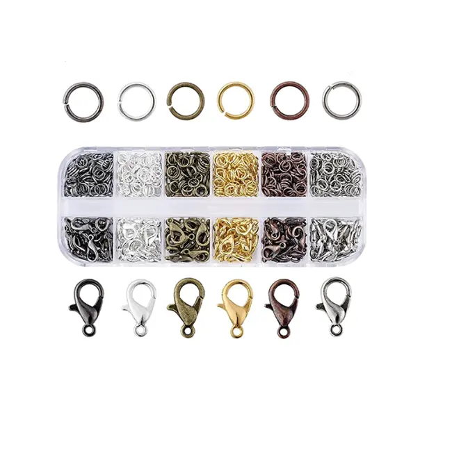 Wholesale cheap jewelry bracelets necklaces DIY jewelry bracelets necklaces metal lobster claw clasp set