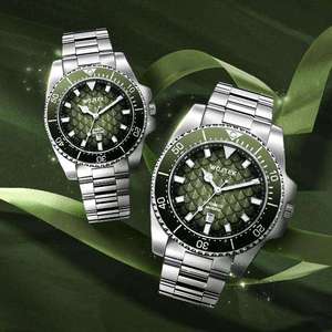 Relojes de pareja de cuarzo para mujer, relojes de cuarzo con logotipo personalizado para mujer, relojes mecánicos casuales y modernos. - Product Image 1