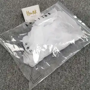 Clothes Bikini clear Packaging Bag Thick clear Plastic Bags For Hair Custom clear PVC Zip lock Bag With Printed Own Logo