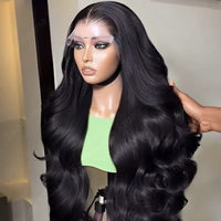 Perruque de Cheveux Vierges Vietnamiens Non Traités Super Double Drawn Haute Qualité en Gros, Lisses Comme des Baguettes, Cheveux Remy, Frontale Sans Colle, Grande Longueur