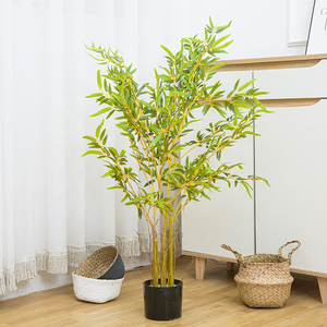 Bambú al aire libre de alta calidad Planta de hojas Árbol de bambú Plantas de aterrizaje artificiales Árbol hecho a medida Mini Bambusa artificial - Product Image 3