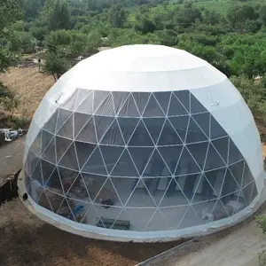 6M 8M 10M Custom Pvc Marquee Hotel Room House Resort Garden Geodesic Dome Shaped Tent