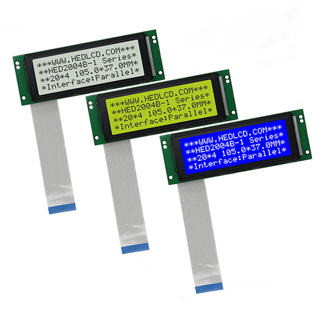 Factory Sale 3.2inch 105x37MM 20x4 20*4 Character LCD Display Module with AIP31066 IC Parallel Port for Industrial Controller