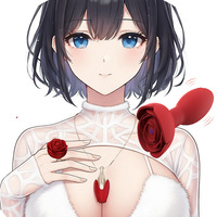 Collier vibrant en forme de rose, recharge magnétique, 10 fréquences, pendentif vibrant, vibrateur puissant pour femmes, jouet sexuel