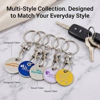 Jetons de chariot, jetons de chariot réutilisables pour supermarché, jeton de chariot promotionnel personnalisé OEM ODM