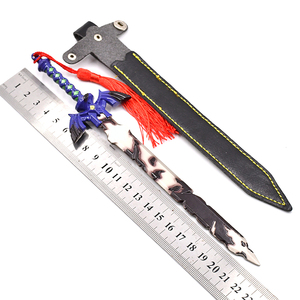 Nouveau jeu chaud la légende Zeldas Anime métal épée porte-clés larmes du royaume maître épée en alliage de Zinc jouets modè<span class=keywords><strong>le</strong></span> pendentif Anime - Product Image 4