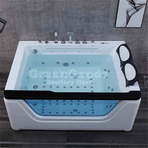 Bak Mandi Akrilik Baru Bak Mandi Air Pusaran Air Bak Pijat Air Terjun & dengan Bantal dan TV - Product Image 6