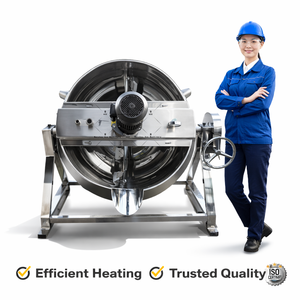 Planetary Stirring Steam Heating Jacketed Kettle Mixer <b>Machine</b> Industrial Cooking Pot - Product Image 3