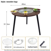 Table de pique-nique multifonctionnelle en MDF réglable, pour camping en plein air, barbecue, cuisinières à gaz et à induction, logo personnalisé pour les distributeurs étrangers