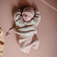 Ensemble de draps pour berceau de bébé 100% coton biologique Style américain 200TC Nombre de fils Écologique 0-6 mois