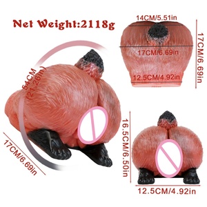 GEEBA Masturbateur masculin en silicone, modèle Fantasy Fox Pussy, avec vagin réaliste et fesses volumineuses, jouet sexuel doux pour hommes, vente en gros - Product Image 3