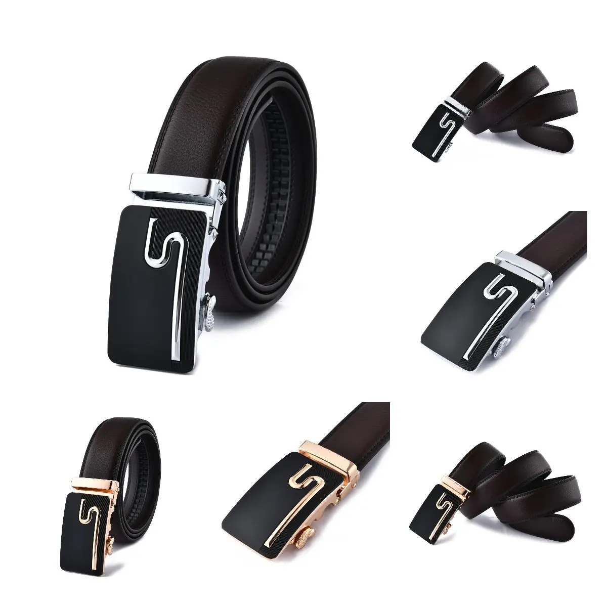 High Quality Leather Belts Free Shipping Men's Gifts Unisex Fashion Men's Belts Automatic Buckle