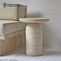 Table basse extensible en travertin de style nordique moderne OEM ODM pour salon, salle de sport et mobilier de maison