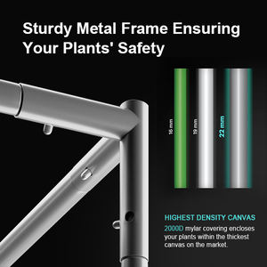 Tente de culture de ventilateur à clip à prix de gros <span class=keywords><strong>d</strong></span>'<span class=keywords><strong>usine</strong></span> 60x60x180 petite tente de culture de champignons <span class=keywords><strong>d</strong></span>'intérieur portable - Product Image 5