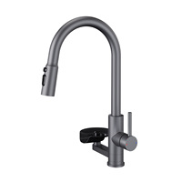 Robinet de salle de bain moderne en acier inoxydable, mitigeur monocommande chaud/froid, à poser sur le comptoir