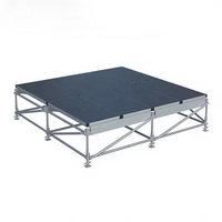 Plateforme de scène en acier Layher, réglable en hauteur, modulaire, pour concerts et spectacles en plein air
