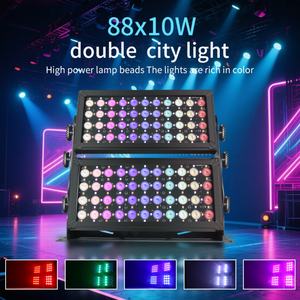 Luz de Pared para Exteriores Resistente al Agua 88x10w Dmx Double City Color Stage Lighting Rgbw - Product Image 5