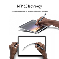 Longue durée de vie de la batterie tablette dessin en alliage d'aluminium stylet à pointe fine pour Microsoft Surface pour Asus Dell pour HP Acer autre