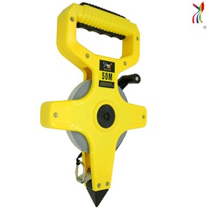 Outil de mesure, ruban à mesurer en fibre de verre, ruban à mesurer en acier long, ingénieur, 100 m, utilisation pour l'aménagement paysager, la construction, la topographie - Product Image 2