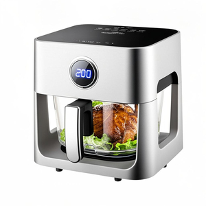 Friteuse à air électrique à commande numérique 4,5 L sans huile avec écran tactile et LCD pour la cuisine à domicile, l'hôtel et RV avec prise américaine - Product Image 5