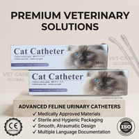 Équipement vétérinaire, cathéter jetable pour chat, marqueur radiopactique, tube urinaire félin