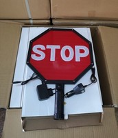 Panneau de commande Handheld Stop Go pour la sécurité routière Contrôle de la circulation routière