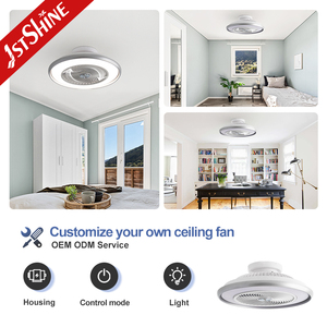 1stshine 22 Inch Kleine Plafondventilator Met Licht Laag Profiel Ingebouwde Ventilator Stille <span class=keywords><strong>DC</strong></span> Motor voor Slaapkamer en Keuken - Product Image 4
