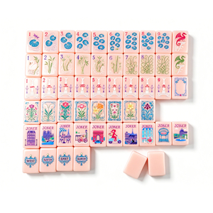 US Stock Factory Direct,Eco-friendly Acrylic American Mahjong <strong>Set</strong>, Durable 160 Tiles with Carry Case,American Mahjong <strong>Set</strong> - Product Image 2