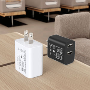 Chargeur mural double port USB 15W 5V 3A, certification ETL FCC, blanc, prise US, compatible avec tous les téléphones mobiles, tablettes, OTP pour appareil photo - Product Image 2