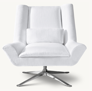 Silla de salón giratoria <span class=keywords><strong>LUKE</strong></span>, muebles de interior, elegante, Color personalizado, moderno, pierna de Metal, sofá de ocio, silla de salón para sala de estar - Product Image 2