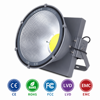 Reflector LED Industrial de 1000W, 120V CC, a Prueba de Explosiones IP68, de Aluminio, Antideslumbrante, 6500K, para Helipuertos