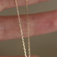 Collier pour femme en argent pur plaqué or au design minimaliste, chaînes de câble