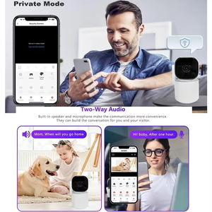 1080P WiFi APP Support IP remote smart Home Security cctv Camera OEM small cute Baby camera intelligence 360 gradi - Product Image 5