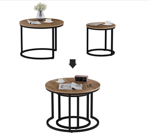 Multifunctionele Set Van <span class=keywords><strong>2</strong></span> Salontafel Speciaal Ontwerp Voor Decoratie In De Woonkamer - Product Image 2